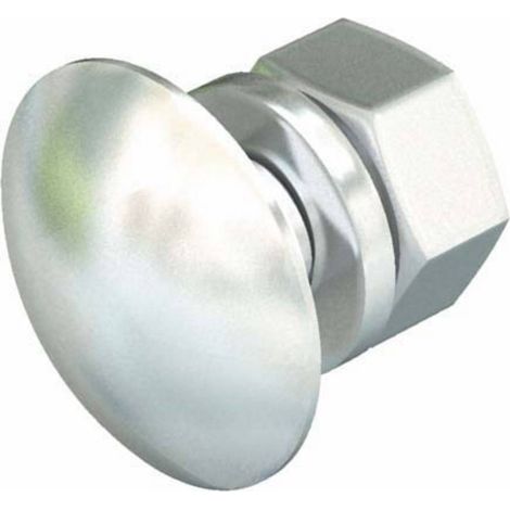 OBO Bettermann Vis à tête bombée large avec rondelle et écrou M6x12 inox, inoxydable A2 1.4301, 6406521 (1/2)
