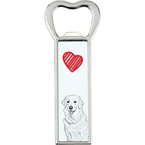Kuvasz: un abridor de botellas con forma de perro, un abridor de nevera personalizado, un regalo único para hombres de Art-Dog. (1/5)