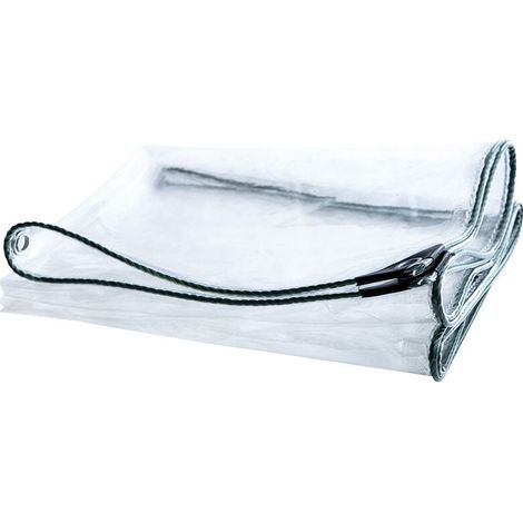 Robuste, wasserdichte, transparente PVC-Plane, 120 x 190 cm, 0,5 mm dick, vielseitig einsetzbar, staubdicht und wetterfest, für Außendächer, Camping, Terrassen, Autos (1/4)