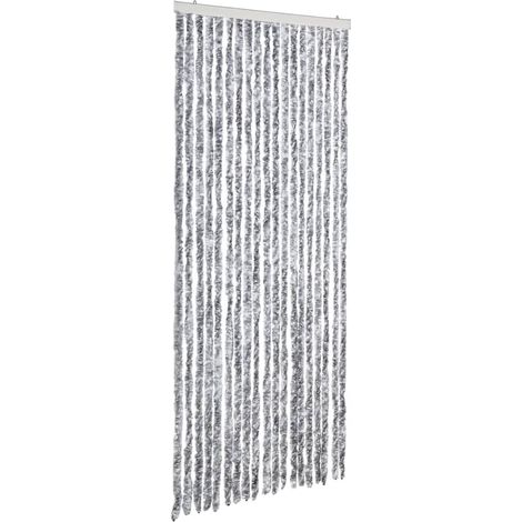 vidaXL Zanzariera Argento 56x200 cm Ciniglia