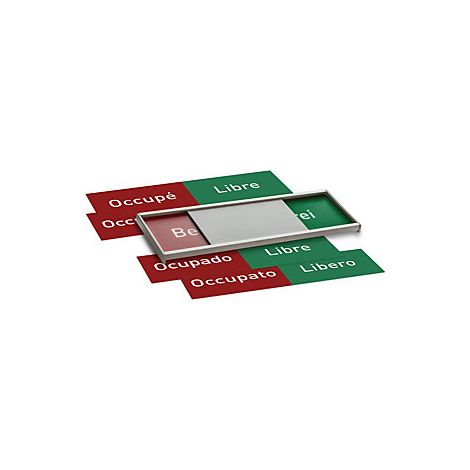 Indicador libre/ocupado multilingüe H x A 54 x 151 mm (1/5)