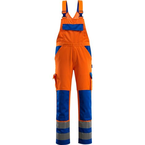 Mascot SAFE COMPETE Warnlatzhose mit Knietaschen Barras Gr. 82C52 orange/kornblau (1/4)
