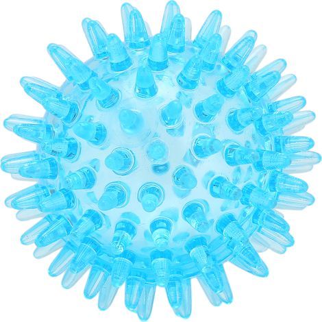 Balle de massage transparente, souple et creuse à picots, 7 cm, idéale pour la récupération musculaire et le soulagement du stress des mains et des poignets. (1/5)