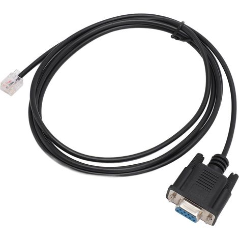 Câble de Console Série DB9 RS232 vers RJ11 6P4C pour AP7800 AP7900 940-0144A, Câble LAN Plug and Play en PVC de 1,8 M avec Connecteur blindé EMI (1/5)
