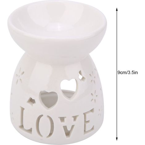 Lampe à parfum de nuit en céramique pour huiles essentielles et aromathérapie (1/5)