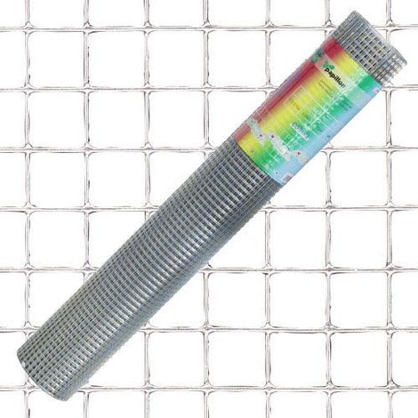 Verzinktes elektrogeschweißtes Gitter 19x19/100 cm. Rolle 10 Meter für den Hausgebrauch