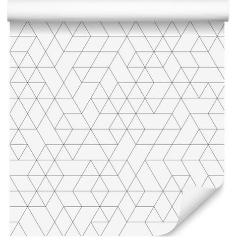 Carta da parati con motivi geometrici e astratti per soggiorno e camera da letto, 50x1000 cm. (1/5)