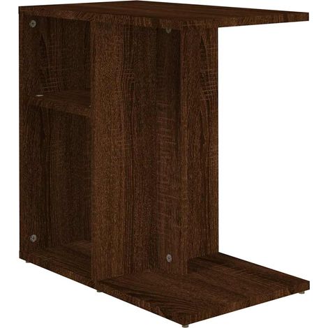 Maison Exclusive - Tavolino da Salotto Rovere Marrone 50x30x50cm Legno Multistrato (1/5)