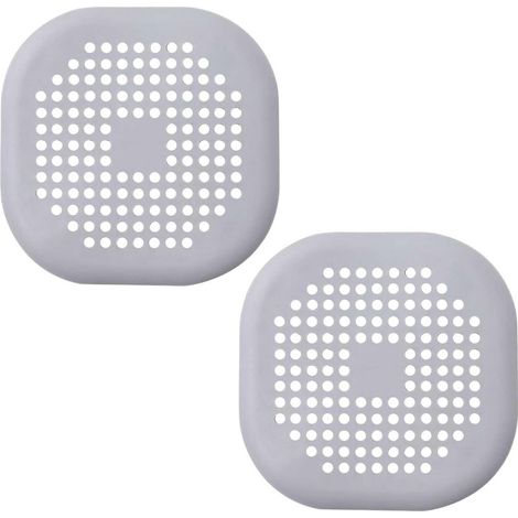 Cache-bonde de douche avec ventouses, en silicone résistant, en forme de cœur, pour salle de bain et cuisine. (1/5)