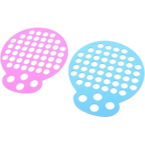 Appareil d'entraînement pour les doigts - Renforcement de la force de préhension - Entraînement de la dextérité manuelle - Silicone durable - Lot de 2 - Bleu et rose (1/5)