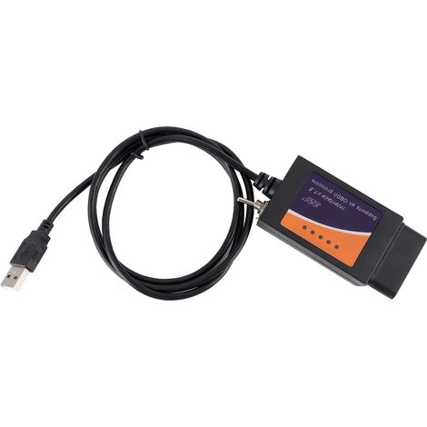 Cable OBD2 - Interface USB avec Commutateur CAN HS/MS - Compatible Ford Mazda Lincoln - Pour Logiciels FORScan Elmconfig FoCCCus - 1 Pièce
