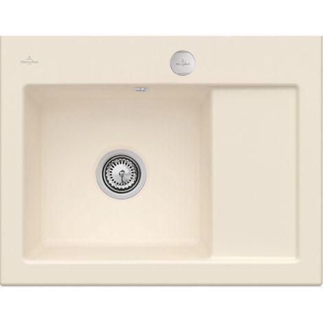VB Einbauspüle Subway 45 Compact 331202 650x510mm Rechteck Ivory CeramicPlus (1/3)