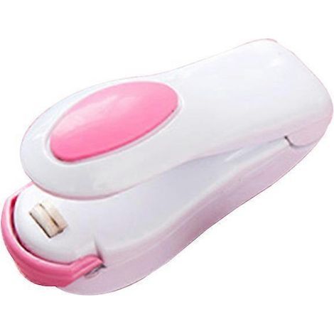 Mini machine de scellage thermique portable, scelleuse à impulsion, kit d'outils pour sacs plastiques d'emballage (blanc) (1/2)