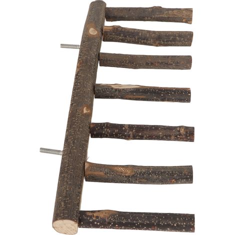 Échelle en bois pour oiseaux, perchoir à plusieurs marches pour petits et moyens perroquets (7 marches). (1/5)