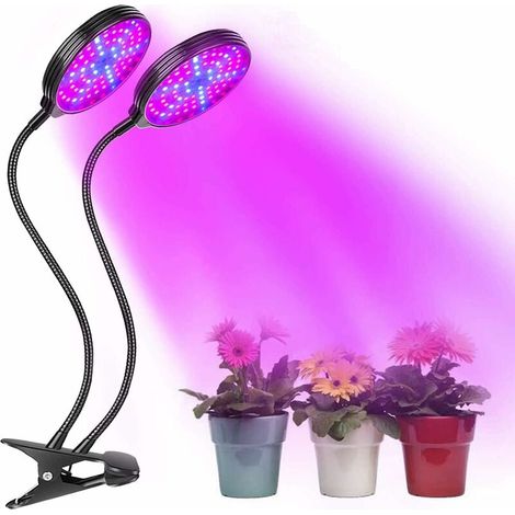 Green Mobility-Lampe de Plante,Lampe de Croissance à 2 Têtes 78 LEDs,30W 360° Lampe Horticole Spectre Complet avec 3 Modes de Luminosité & Chronométrage Auto - on/Off 4/8/12H,Parfait pour Intérieur/Ja (1/5)