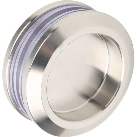 Poignée ronde en acier inoxydable pour porte de douche coulissante en verre, bouton de porte en bois pour salle de bain à domicile (1/5)