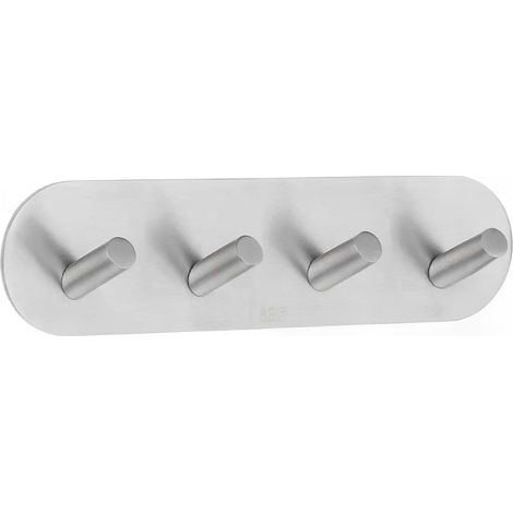 Smedbo Design Viererhakenleiste in Edelstahl gebürstet, Selbstklebend B1094 (1/3)