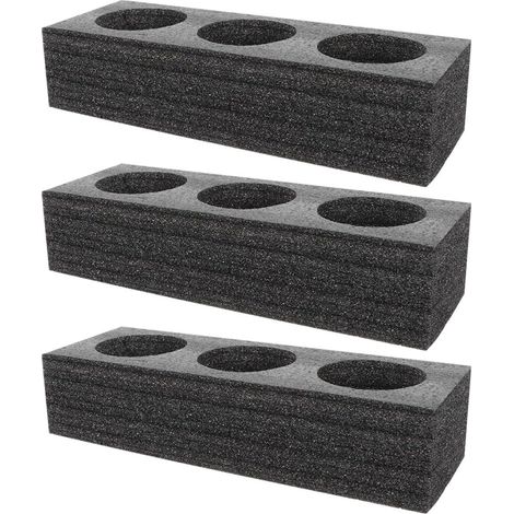 Plateau Porte-Verres en Mousse Lot de 3 pour Camping-Car, Bateau et Caravane, Porte-Gobelets Multi-Trous Pouvant Contenir 8 Boissons en Toute Sécurité Réutilisable (1/5)