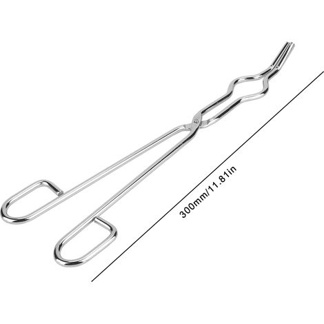 Pince en acier inoxydable 300mm pour laboratoire, creuset et bécher, rivet aéronautique (1/2)