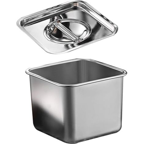 Kleiner Behälter aus Edelstahl, Lebensmittelspender, Vorratsglas