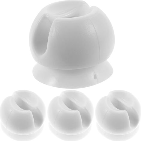 Porte-brosses à dents en plastique OUNONA ventouse , lot de 4 , installation stable et sans perçage (1/5)
