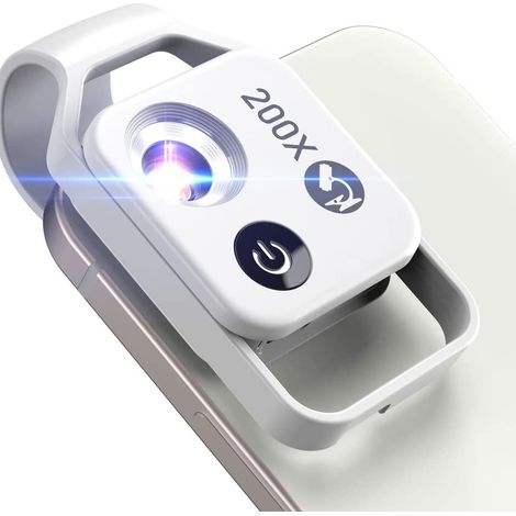 1 Microscope, 200x grossissement, filtre CPL, sans application, smartphone compatible, éducation enfants adultes (1/5)