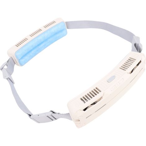 Ventilador portátil recargable por USB, potente y refrescante, ideal para viajes, trabajo y deportes al aire libre (blanco).