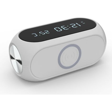 Réveil avec chargeur sans fil 15 W et thermomètre (1/5)