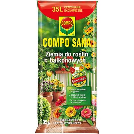 Sustrato para plantas de balcón Compo sana 35 L