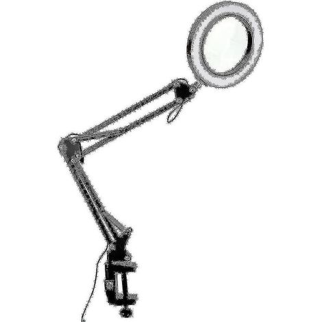 Loupe 10x avec lumière et 3 modes de couleur Lampe de bureau loupe réglable en 10 niveaux de luminosité pour (1/3)
