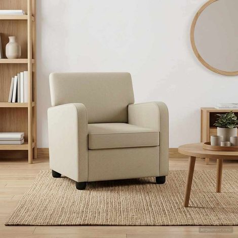 vidaXL Armchair Sand Velvet (1/5)