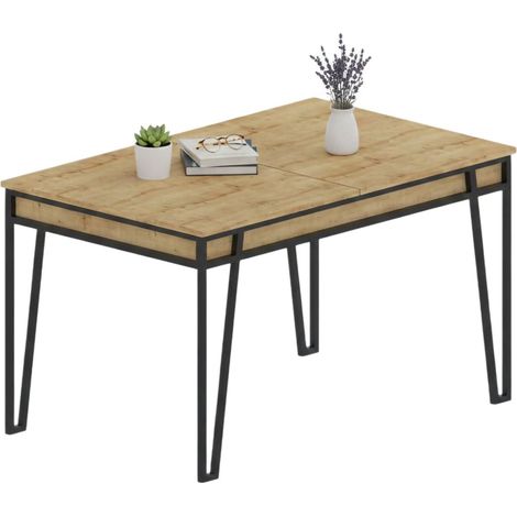 Tavolo Allungabile Terralba, 4 Posti, Allungabile, 80x170x76h cm Marrone Quercia