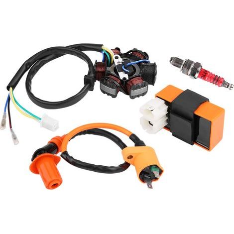 GY6 125cc 150cc Rennzündspule – 6-poliges CDI – 6-Spulen-Magnetzünder – Zündkerze enthalten – Einfache Montage (1/5)