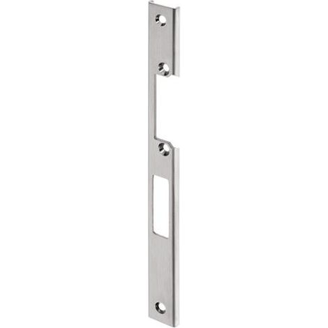 Tôle de gâche VA ma courbé DIN L pour gâche électrique et tôle de gâche en U pour portes à cadre tubulaire (1/2)