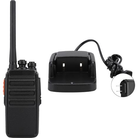 Talkie-walkie portable rechargeable YK-22 3800mAh, chargeur rond US 110-240V, mini radio émetteur-récepteur compact (1/5)