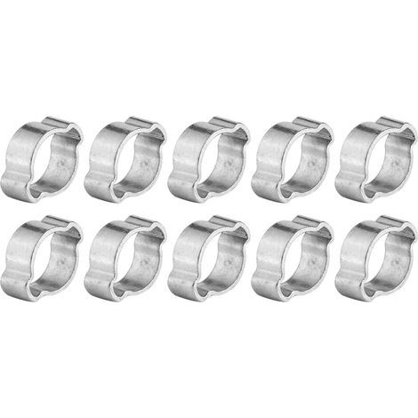 Lot 10 colliers serrage deux oreilles – 523 mm – essence / fuel – 17-20 mm (1/2)
