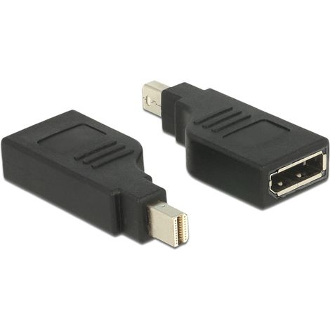 Adattatore - DELOCK - Mini DisplayPort a DisplayPort - 4K - Retrocompatibile 1080p - Nero