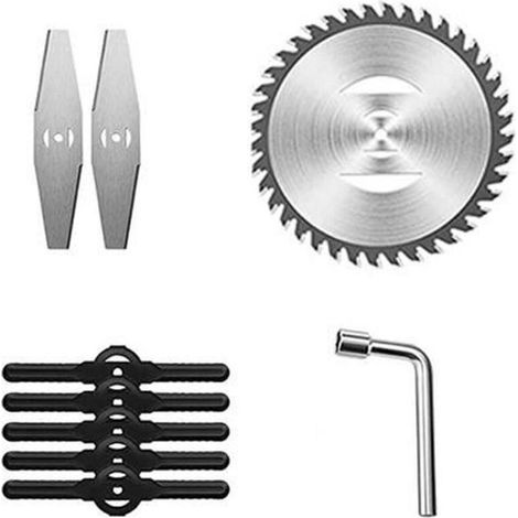 Set de 3 Lames pour coupe-bordures, Lame de scie circulaire 150mm8mm, Lame de coupe en acier 148mm5mm, 5 Lame plastiques