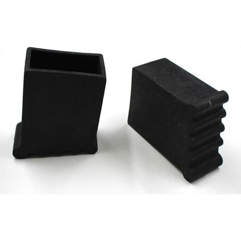 Pieds D'Échelle 50x25CM, Embouts De Protection Pour Échelles, Pieds D'Échelle Pieds D'Échelle En Caoutchouc Antidérapants Pour Escabeaux, Pieds En Caoutchouc Vissables Avec Vis, 4 Pièces Noir (1/3)