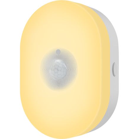 Lámpara de noche inteligente Tuya WiFi con detección de movimiento, múltiples niveles de brillo, control por smartphone y compatibilidad con Google Home. (1/5)
