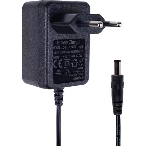 Chargeur 12V pour voitures électriques pour enfants, chargeur de batterie 12V 1A pour jouets sur batterie, motos, SUV, VTT et plus – Compatible avec connecteur DC 2,1 mm x 5,5 mm (1/5)
