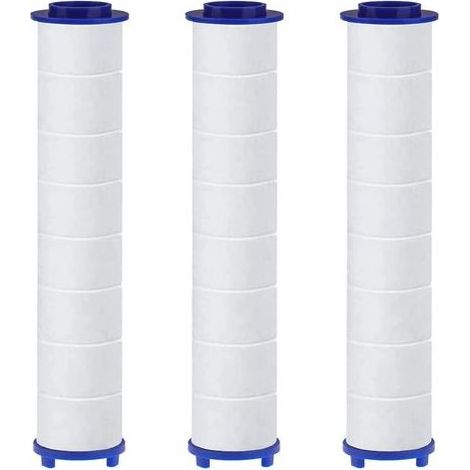 Filtres En Coton Pp Avec Billes De Sulfite De Calcium Pour Happup Pommeau De Douche, Cartouche Sédiment Filtrée, Filtre Pomme Douche 10,5X2 Cm, Lot De 3 (1/5)