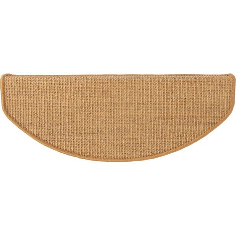 Karat – Tapis d'escalier en sisal naturel antidérapant – Dimensions 23,5 x 65 cm – Protection contre rayures et bruits d'impact – Installation facile sans perçage