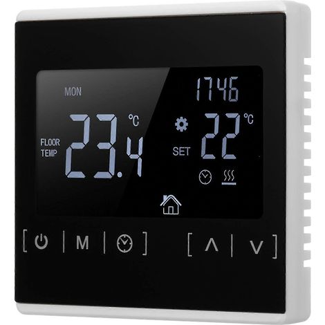 Thermostat intelligent multifonction à écran tactile LCD pour chauffage au sol électrique, régulateur de température domestique (1/5)