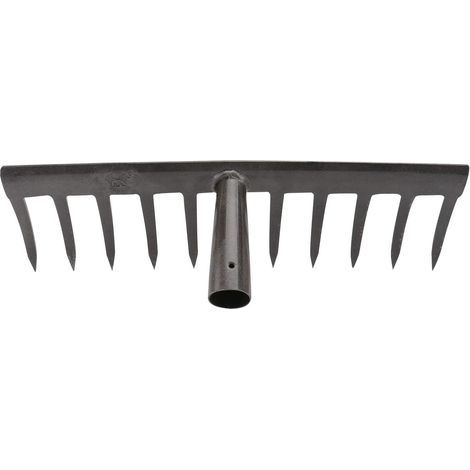 Rateau à Gazon Agricole Fer Râteau à Clous pour Jardin Tête De Houe Robuste Et Pratique pour Ameublir Le Sol Et Désherber (1/5)