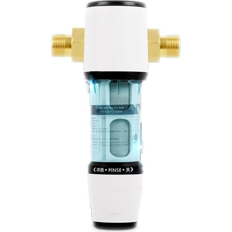 Système de Filtre à Eau Préfiltre de Lavage à Contre-Courant Automatique, Filtre à Eau à sédiments for Toute la Maison, purificateur de pré-Filtre 40um (Color : DN15, Size : 1 UK) (1/5)