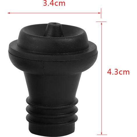 Lot de 4 bouchons réutilisables pour pompe à vide, couvercles de protection pour bouteilles de vin rouge et de champagne, neufs (1/5)