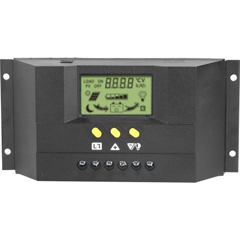 Controlador de carga solar inteligente PWM CM3024Z con pantalla LCD 12V/24V 30A (1/5)