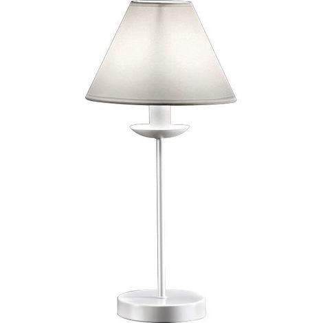 Lumetto Contemporaneo Ducale Metallo Bianco 1 Luce E27 (1/3)