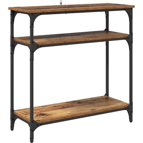 Console Table Old Wood 75 x 29 x 75 cm Engineered Wood vidaXL